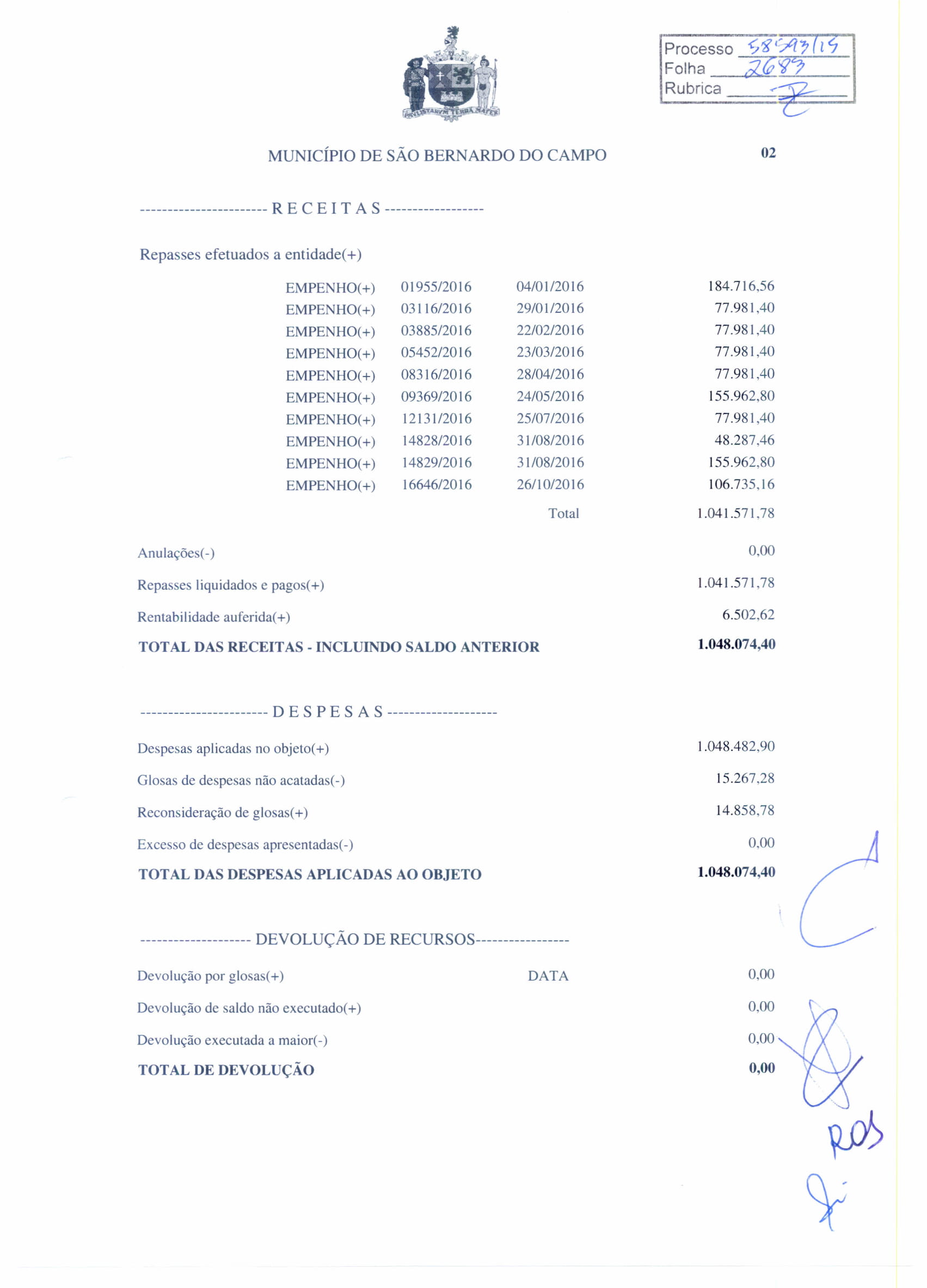 Maria Amélia - Análise e Parecer Conclusivo 2016-5