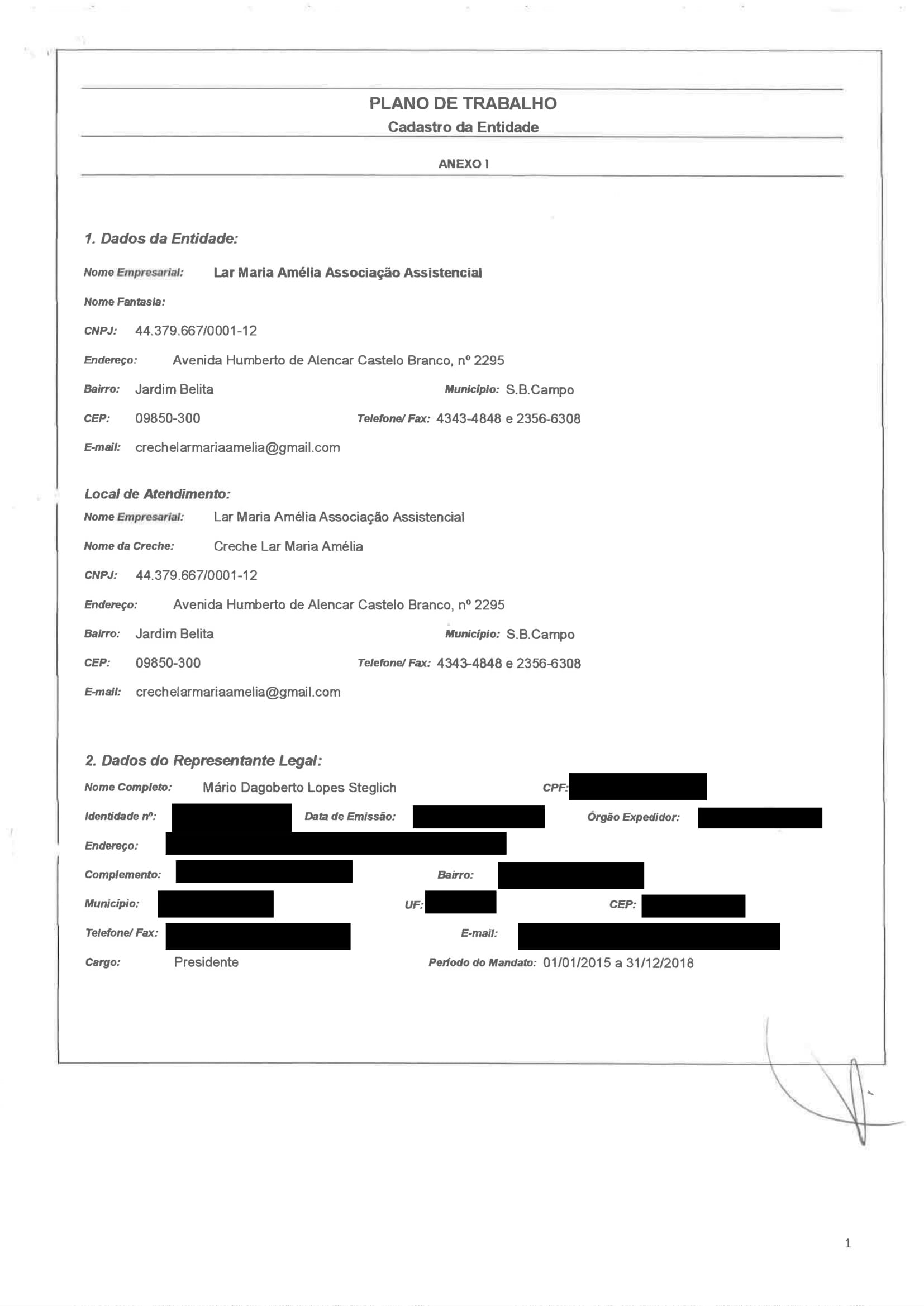 Plano de Trabalho Educacional 2018-1