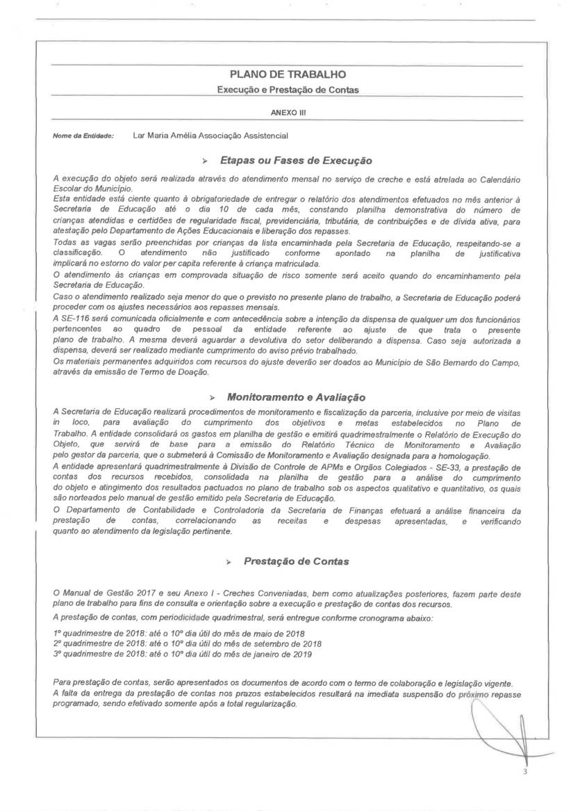 Plano de Trabalho Educacional 2018-3