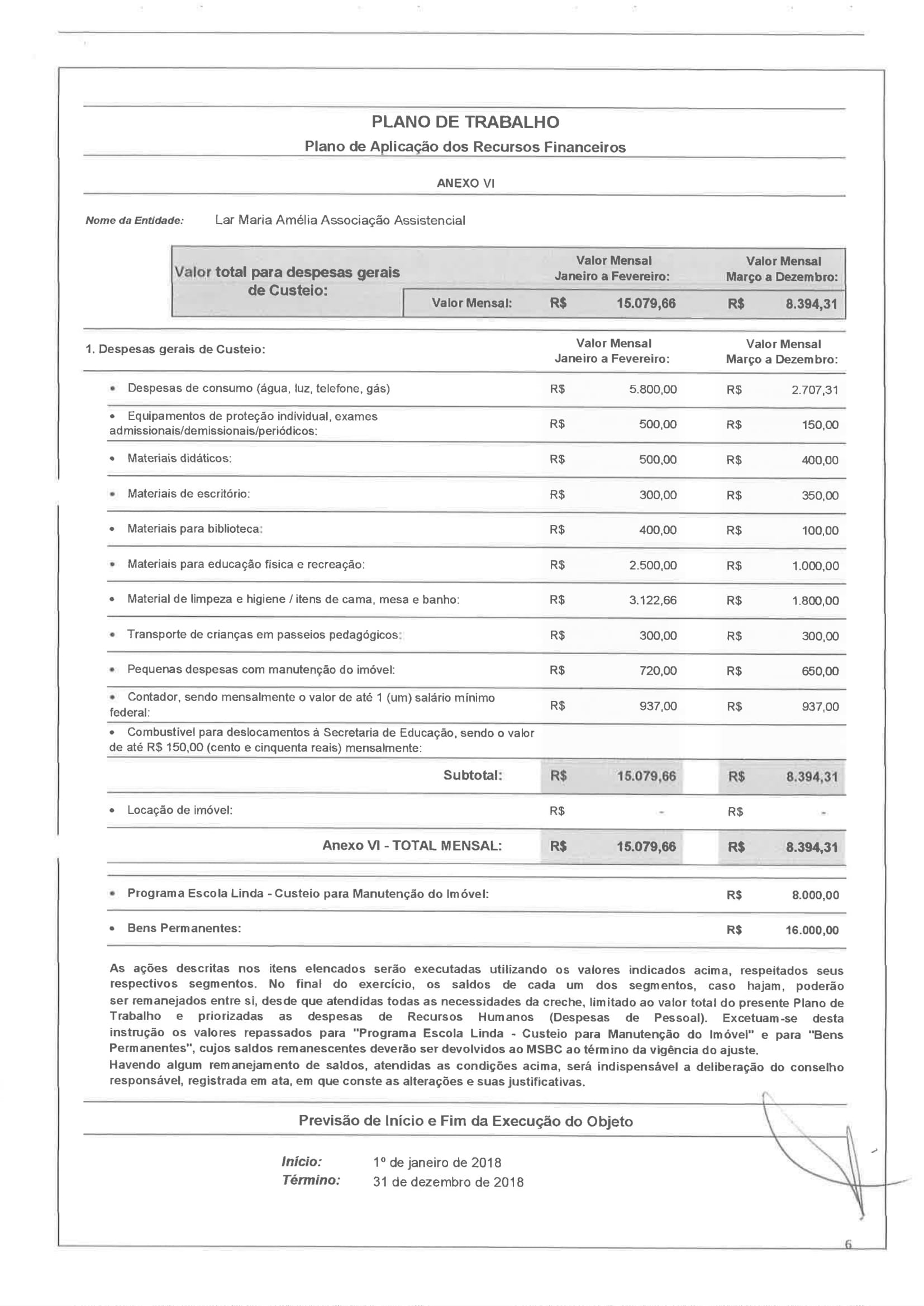 Plano de Trabalho Educacional 2018-6