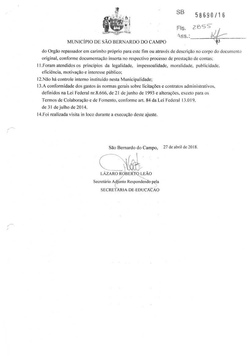 ANALISE E PARECER CONCLUSIVO EM 2017-3