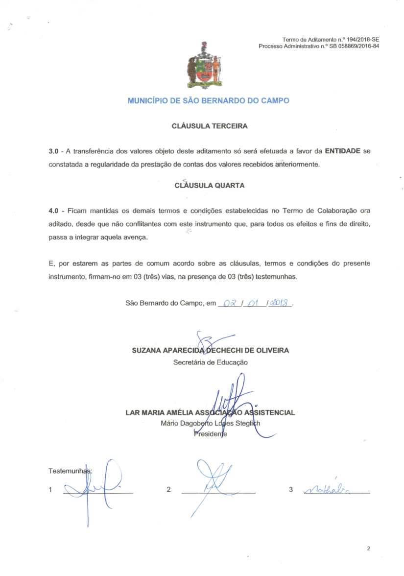 TERMO DE ADITAMENTO EDUCAÇÃO 2018-3