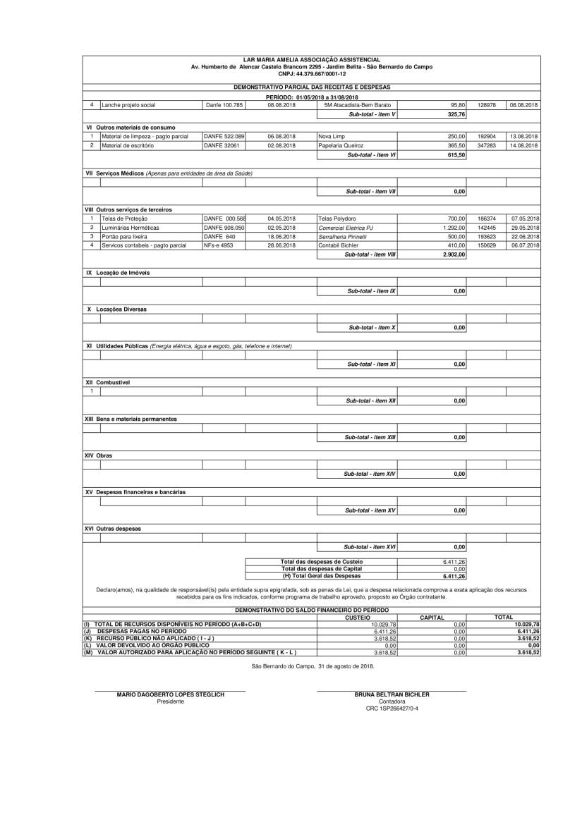 Planilha prestação de contas 2018 - 2 quadr FUNDO SOCIAL-2